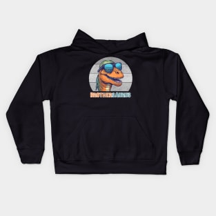 Brothersaurus T rex Dinosaur Brother Saurus Family Matching Kids Hoodie